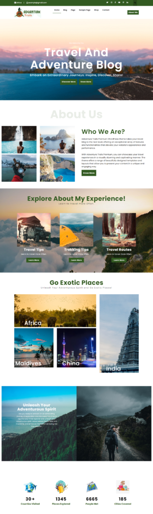 Adventure Trails Premium WordPress Theme - CA Wordpress Themes
