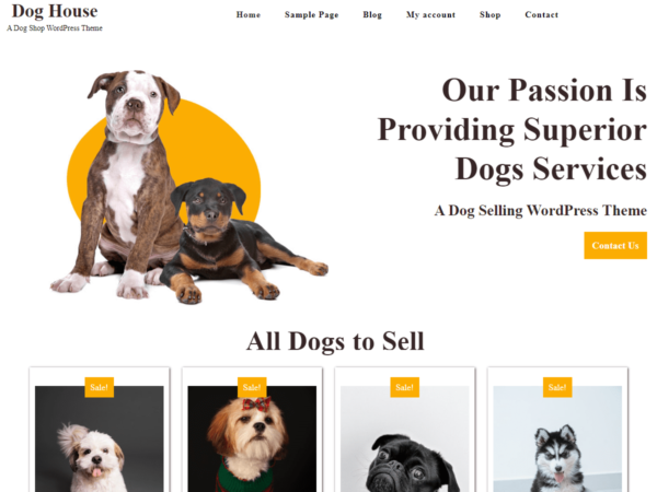 Dog House Premium WordPress Theme