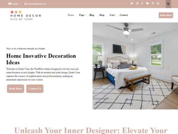 Home Decor Blog Premium WordPress Theme