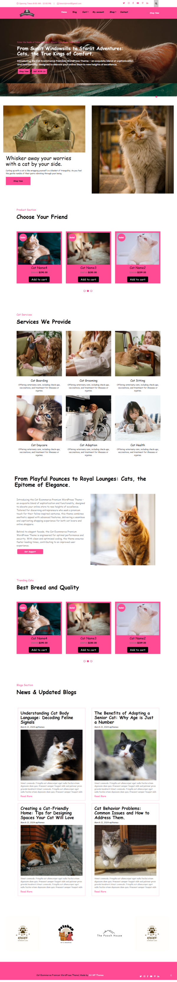 Cat Ecommerce Premium WordPress Theme