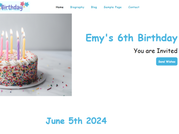 Birthday Blast Premium WordPress Theme