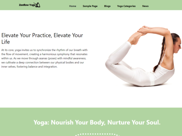 Zenflow Yoga Premium WordPress Theme