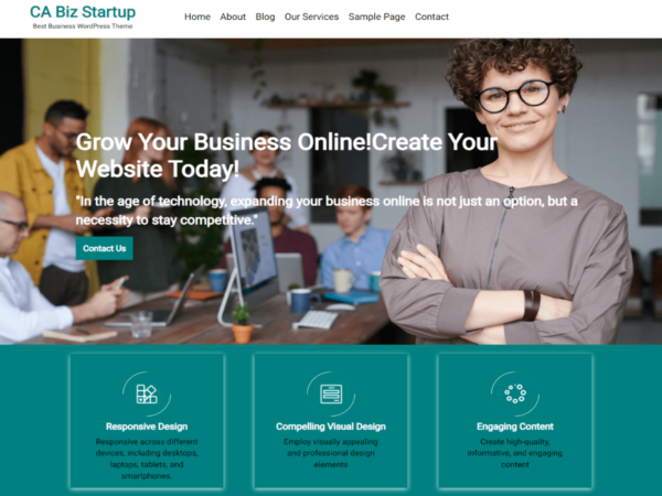 CA Biz Startup Premium WordPress Theme