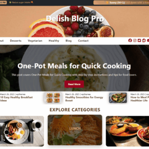 Delish Blog Premium WordPress Theme Lifetime
