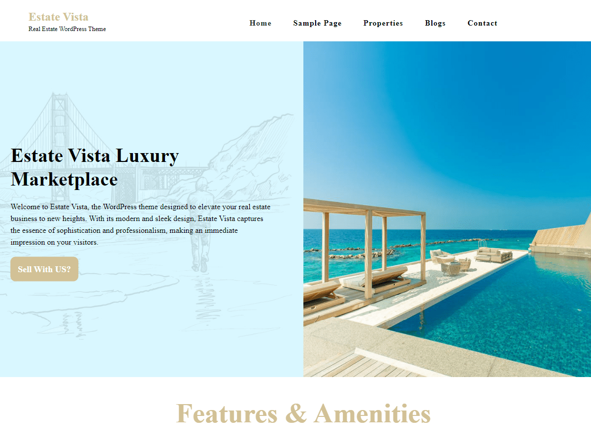 Estate Vista Premium WordPress Theme Lifetime - CA Wordpress Themes
