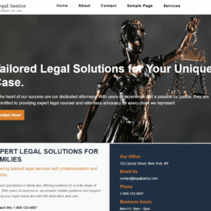 Legal Justice Premium WordPress Theme Lifetime