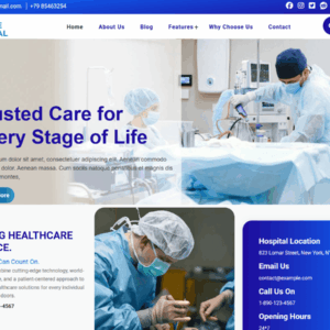 Lifeline Hospital Premium WordPress Theme lifetime
