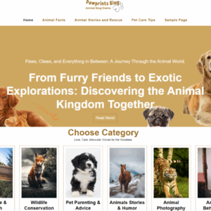 Pawprints Blog Premium WordPress Theme Lifetime