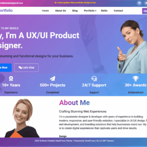 Mono Portfolio Premium WordPress Theme Lifetime