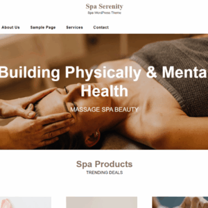 Spa Serenity Premium WordPress Theme Lifetime