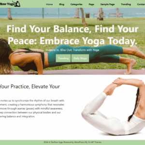 Zenflow Yoga Premium WordPress Theme Lifeline