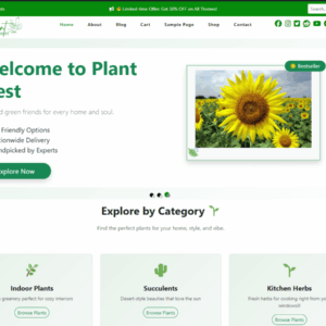 Plant Nest Premium WordPress Theme